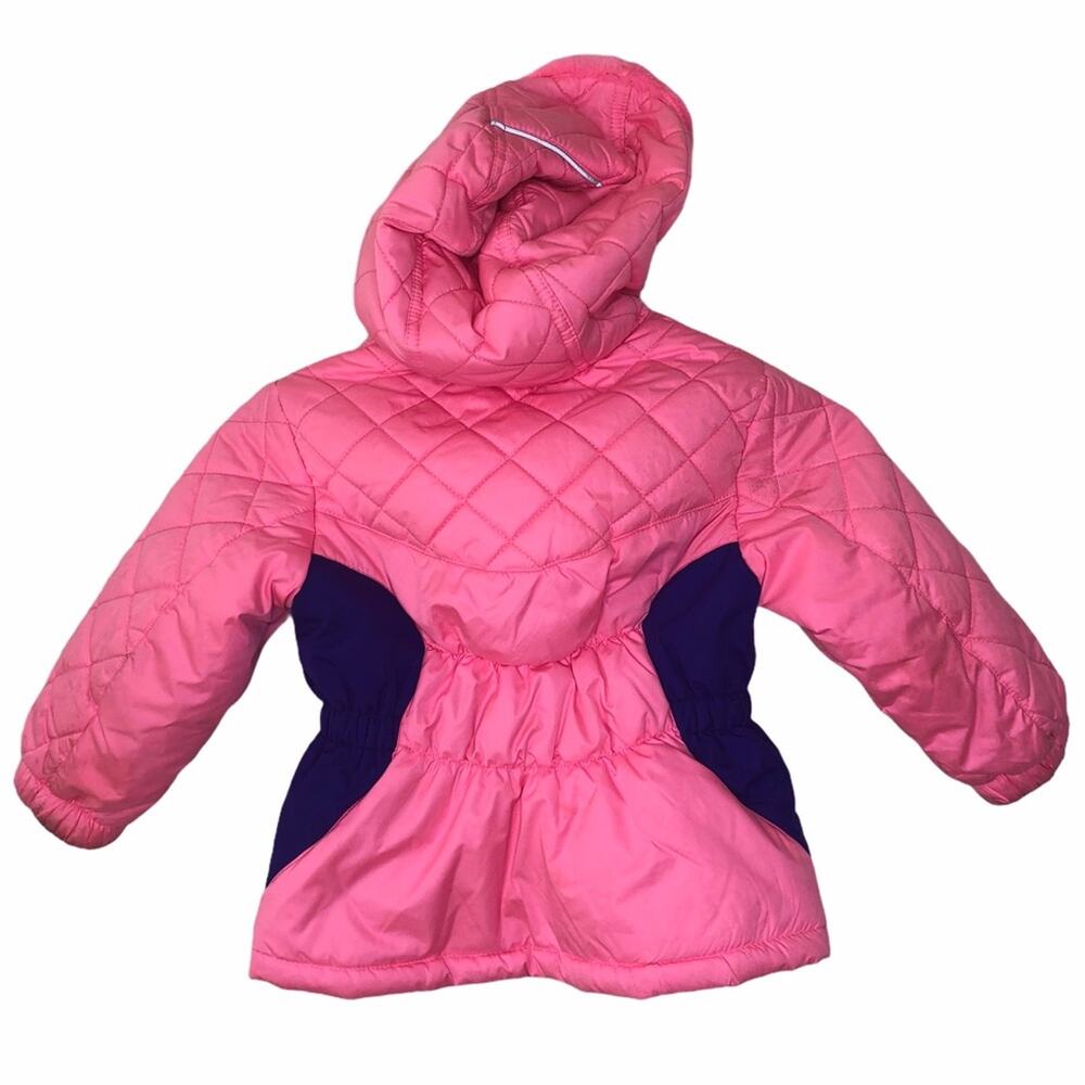 Gerry reversible pink hooded winter coat girls size 2T - Picture 3 of 12